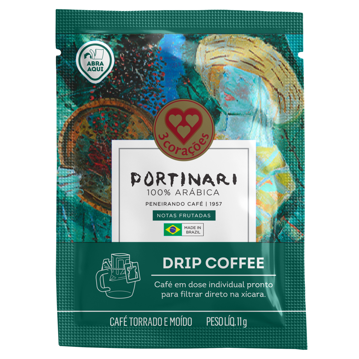 CAFÉ EM SACHÊ TORRADO E MOÍDO DRIP COFFEE PENEIRANDO CAFÉ 1957 3