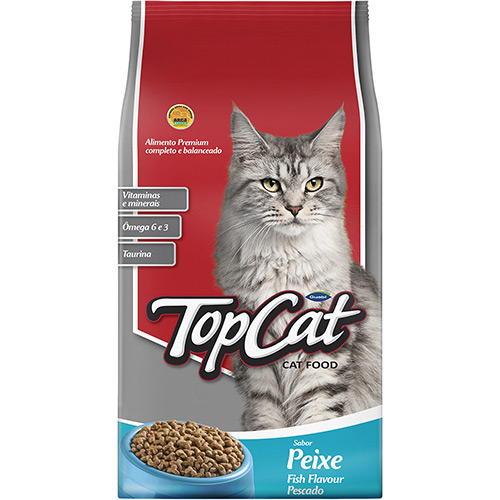 RAÇÃO TOP CAT PEIXE GUABI PETCARE GTIN/EAN/UPC 7896048912060
