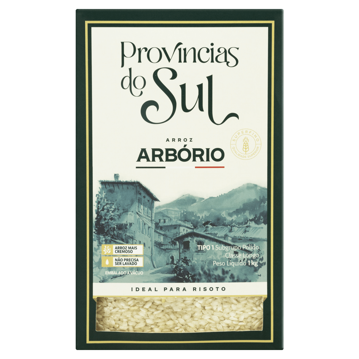 ARROZ ARBÓRIO TIPO 1 PROVÍNCIAS DO SUL CAIXA 1KG GTIN/EAN/UPC