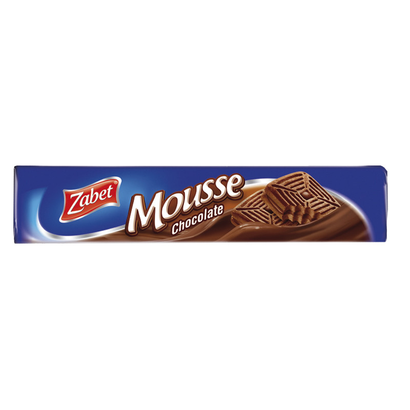 BISCOITO RECHEIO CHOCOLATE ZABET MOUSSE PACOTE 145G GTIN/EAN/UPC