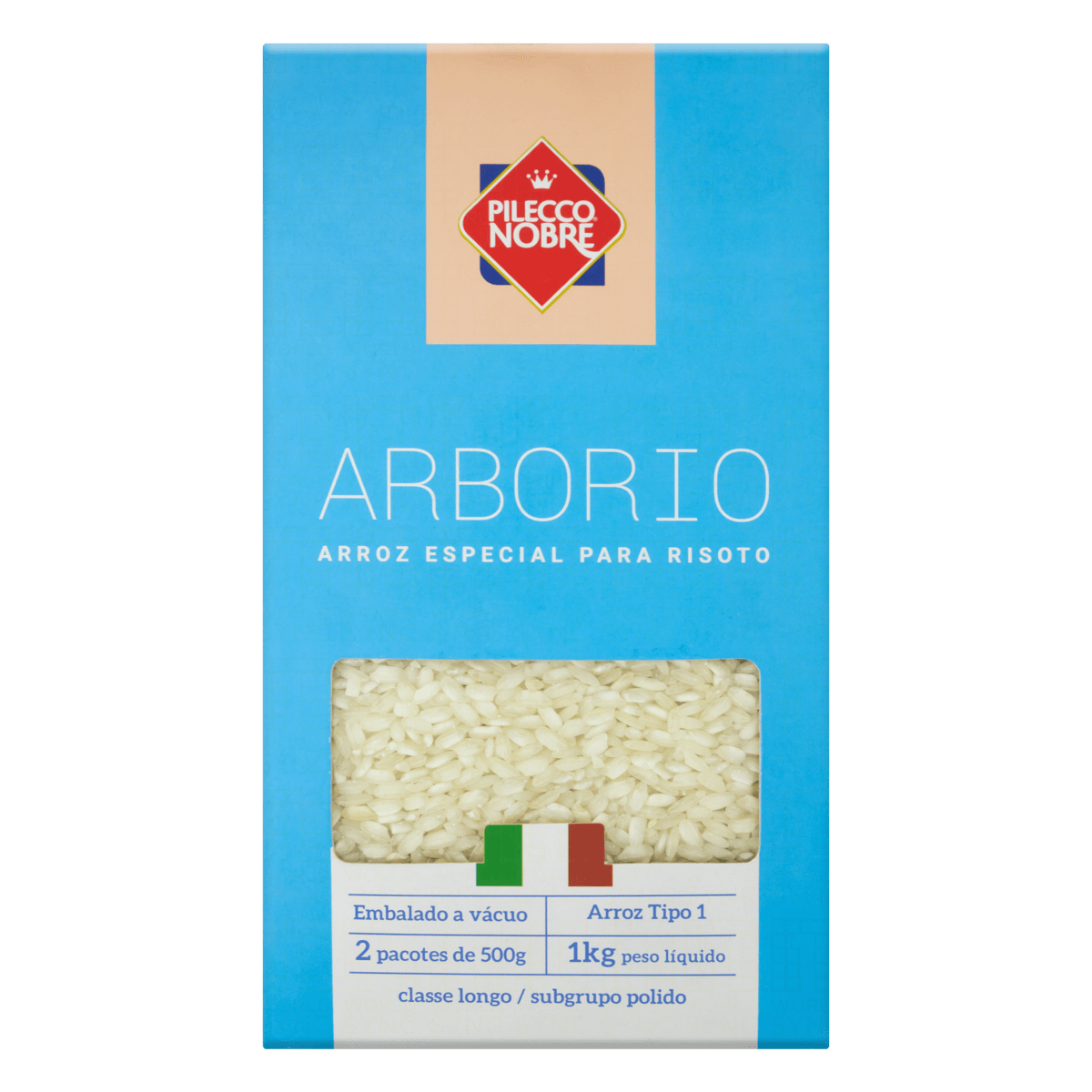 ARROZ ARBÓRIO TIPO 1 PILECCO NOBRE CAIXA 1KG 2 UNIDADES GTIN/EAN/UPC