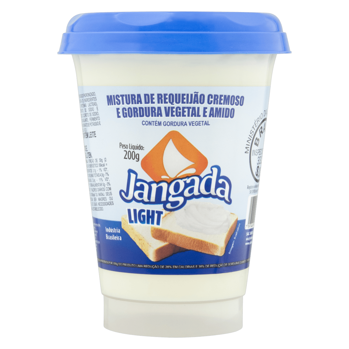 REQUEIJÃO CREMOSO COM AMIDO LIGHT JANGADA COPO 200G GTIN/EAN/UPC