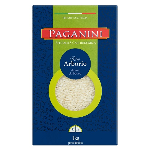 ARROZ ARBÓRIO TIPO 1 PAGANINI CAIXA 1KG GTIN/EAN/UPC 7898152992129