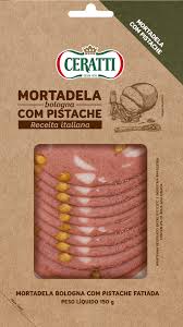 MORTADELA BOLOGNA COM PISTACHE EM FATIAS CERATTI 150G GTIN/EAN/UPC