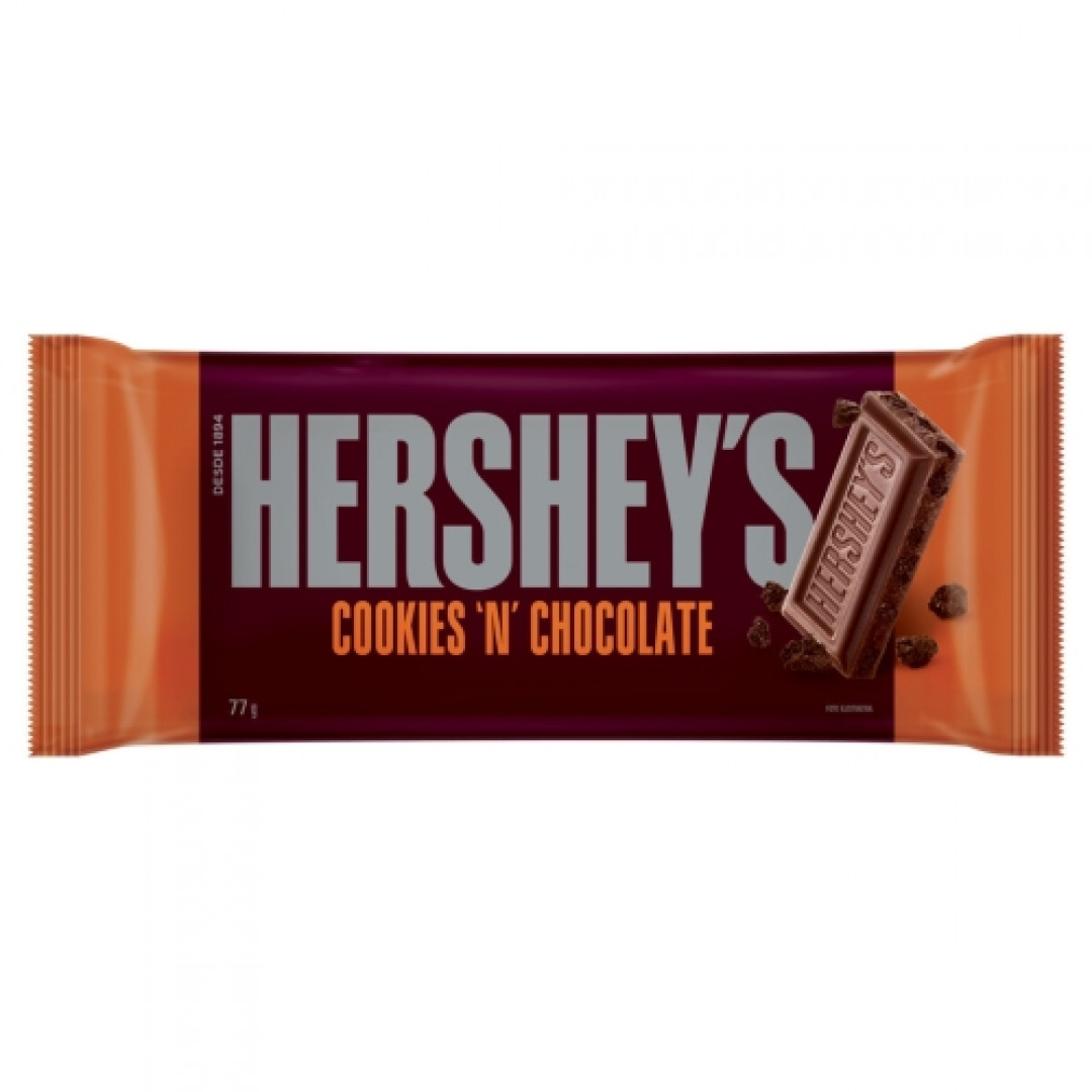 CHOCOLATE AO LEITE COOKIES N CHOCOLATE HERSHEYS PACOTE 77G GTIN/EAN