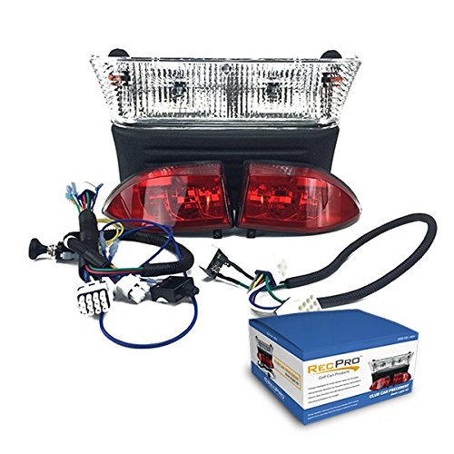 RECPRO CLUB CAR PRECEDENT GAS GOLF CART LIGHT KIT W/ LED TAIL LIGHTS