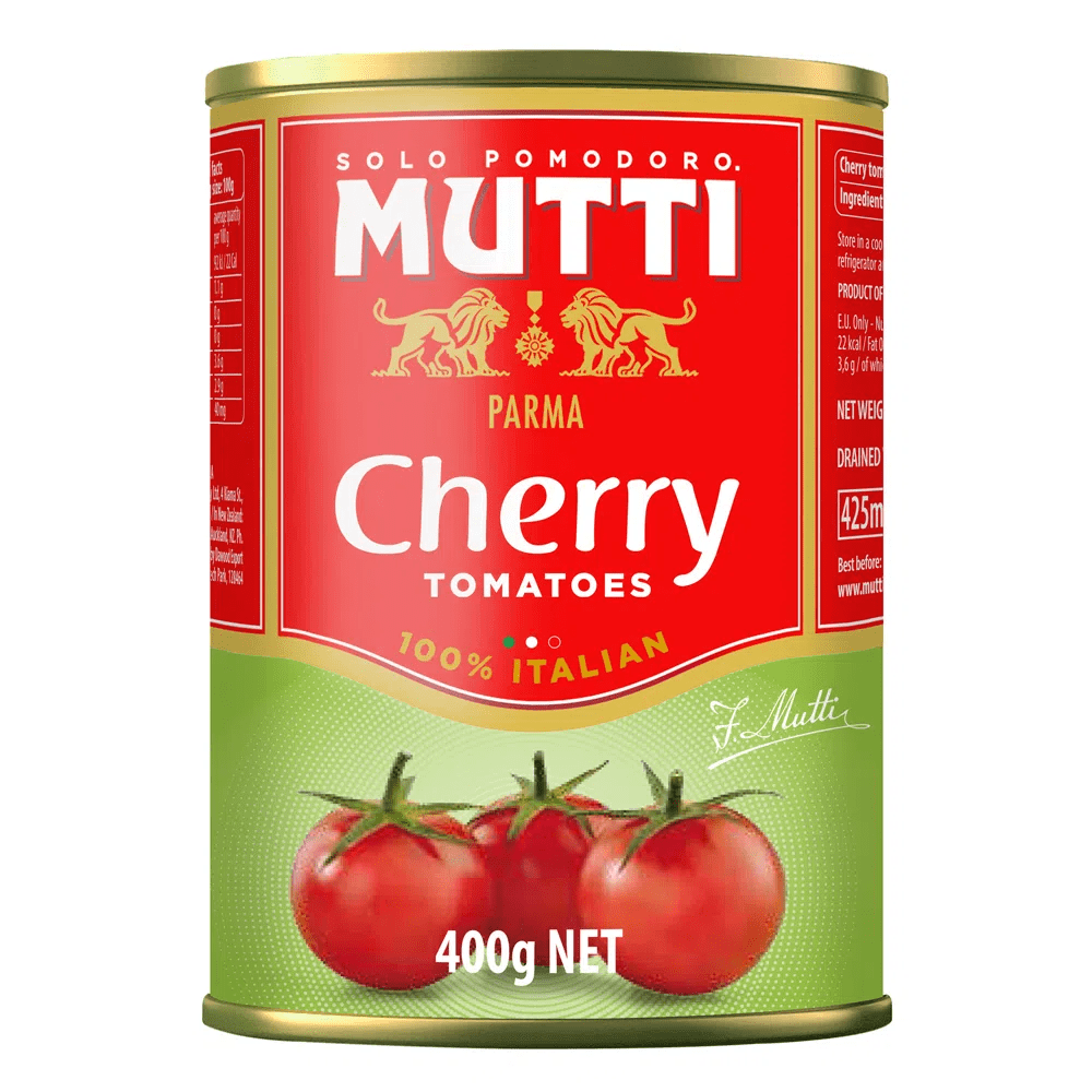 TOMATE CEREJA EM CONSERVA MUTTI LATA 240G GTIN/EAN/UPC 8005110550508