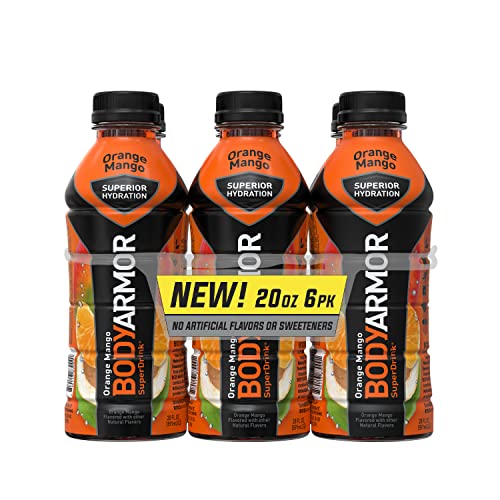 BODYARMOR SPORTS DRINK SPORTS BEVERAGE, ORANGE MANGO, NATURAL FLAVORS