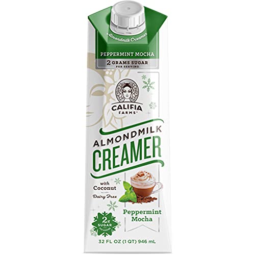 CALIFIA FARMS PEPPERMINT MOCHA ALMOND MILK COFFEE CREAMER, 32 OZ
