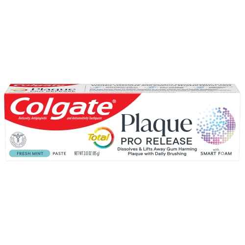 COLGATE TOTAL PLAQUE PRO RELEASE WHITENING TOOTHPASTE, 3 OZ TUBE, 2 PACK GTIN/EAN/UPC