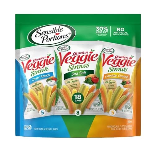 SENSIBLE PORTIONS GARDEN VEGGIE STRAWS 18CT POLYBAG VARIETY PACK GTIN