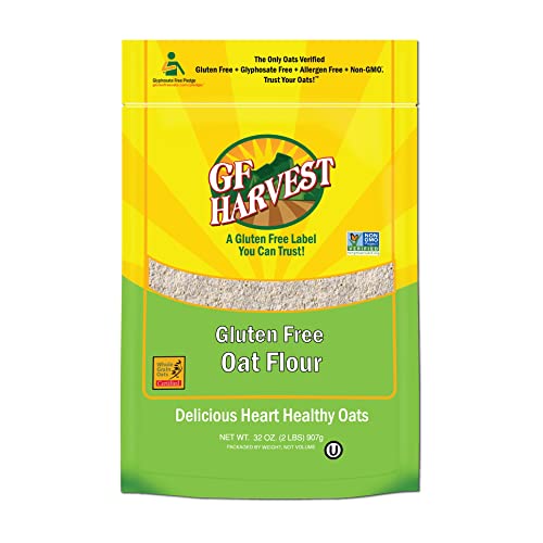 GF HARVEST GLUTEN FREE WHOLE GRAIN OAT FLOUR, 32 OUNCE BAG GTIN/EAN