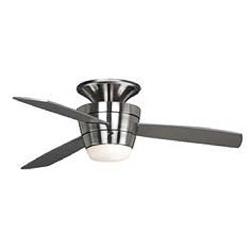 HARBOR BREEZE MAZON 44IN BRUSHED NICKEL FLUSH MOUNT INDOOR CEILING FAN