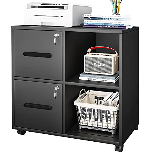 YITAHOME 2DRAWER FILING THICKENED STEEL MOBILE LATERAL FILING