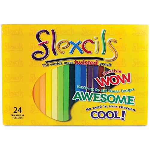 FLEXCILS 24 PACK BENDABLE & TWISTING PENCILS THAT NEVER NEED