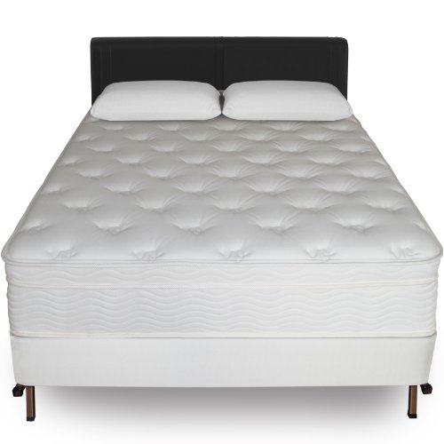 SLEEP MASTER ICOIL 13 INCH EURO TOP SPRING MATTRESS AND BIFOLD BOX