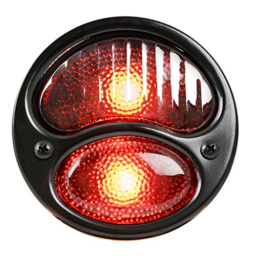 KNS ACCESSORIES KA0024 BLACK 12V DUOLAMP TAIL LIGHT FOR FORD MODEL A