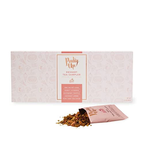 PINKY UP TEA SAMPLER SET, CALORIE FREE SINGLE SERVING LOOSE LEAF TEAS