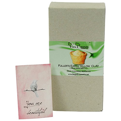 BIOPARK FULLER'S EARTH YELLOW CLAY MULTANI MATI DEEP CLEANSING FOR