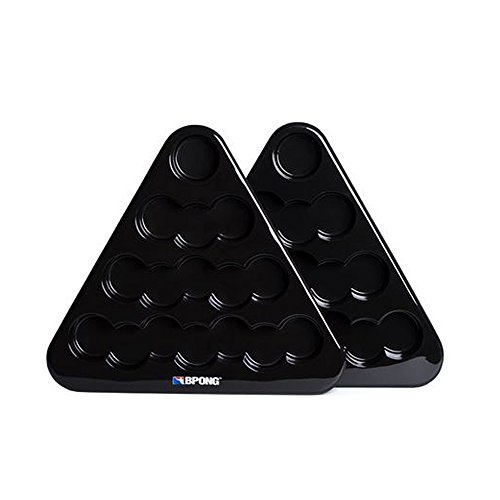 OFFICIAL BPONG RACK SET OF 2 RERACKABLE BEER PONG CUP HOLDERS GTIN