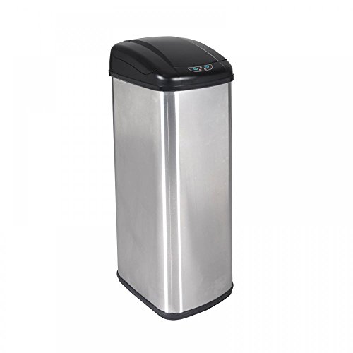 NEW 13 GALLON TOUCHFREE SENSOR AUTOMATIC STAINLESSSTEEL TRASH CAN KITCHEN 13G GTIN/EAN/UPC