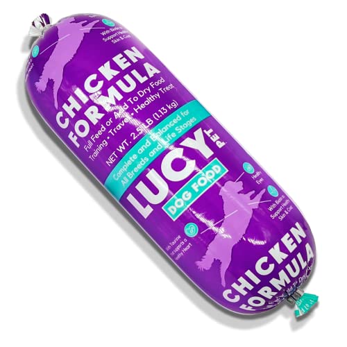 LUCY PET CHICKEN FORMULA DOG FOOD ROLL 2.5 LB, MEATY, SEMIMOIST FULL