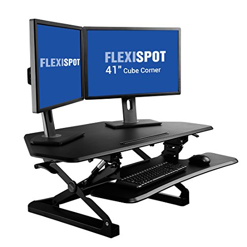 FLEXISPOT M4B ADJUSTABLE STANDING DESK 41 CUBICLES CORNER DESK RISER