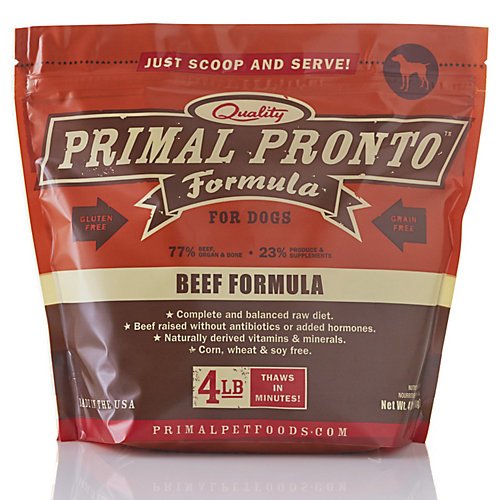 PRIMAL PRONTO BEEF FROZEN RAW DOG FOOD GTIN/EAN/UPC 850334004423