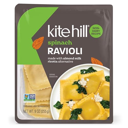 KITE HILL, SPINACH AND RICOTTA RAVIOLI (DAIRY FREE), 9 OUNCE GTIN/EAN