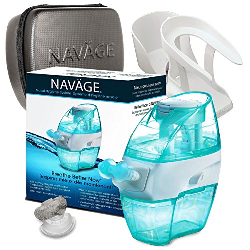 NAVÄGE NASAL IRRIGATION DELUXE BUNDLE 1 NAVAGE NOSE CLEANER, 5 SALTPOD