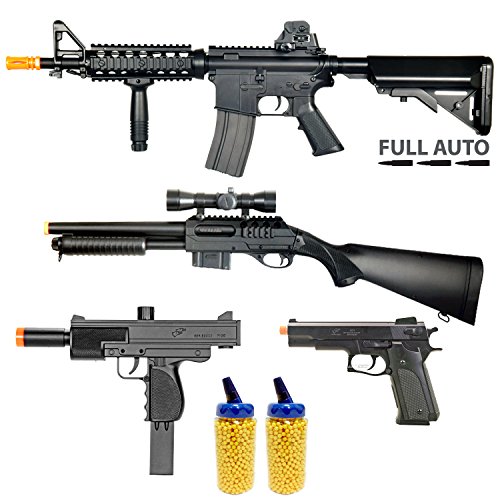 BBTAC AIRSOFT GUN PACKAGE POLICE RESPONSE TEAM COLLECTION OF 4