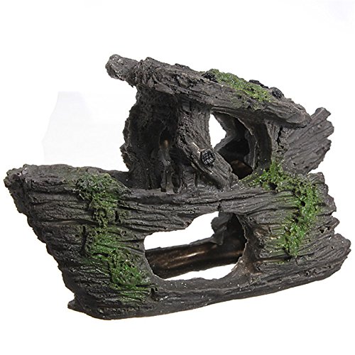 POLYRESIN AQUARIUM FISH TANK ORNAMENT ROCKERY HIDING CAVE LANDSCAPE