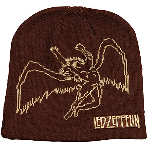 LED ZEPPELIN MEN'S ARCHANGEL BEANIE BROWN GTIN/EAN/UPC 888700523117