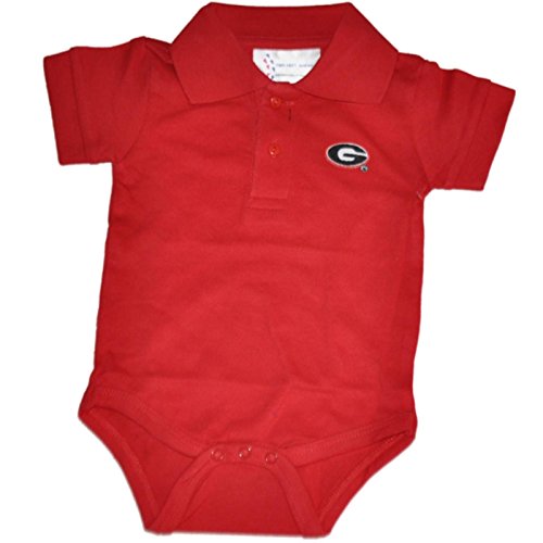 BULLDOGS TWO FEET AHEAD BABY INFANT GOLF POLO RED ONE PIECE OUTFIT (6M) GTIN/EAN/UPC