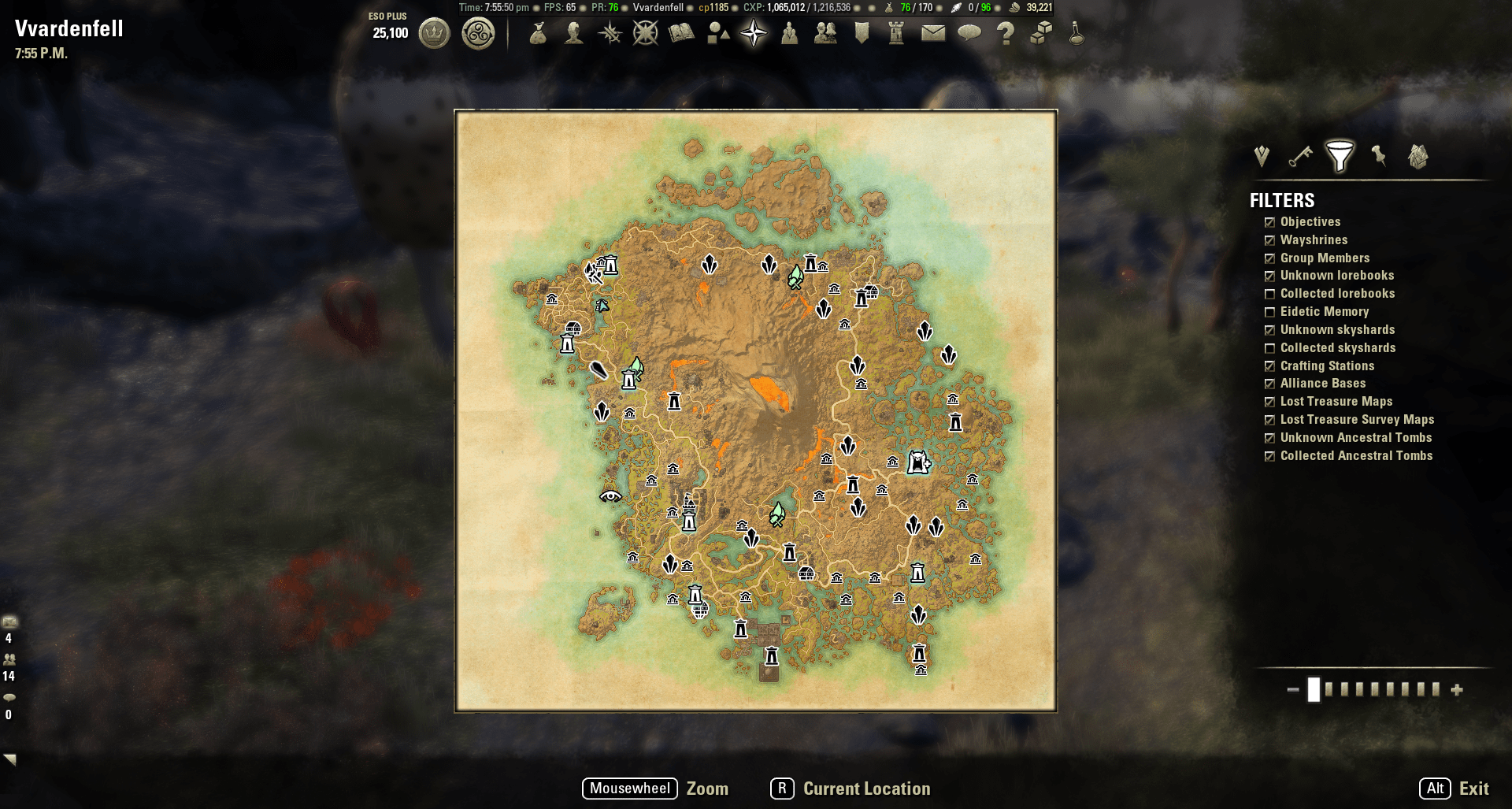 By The Ancestors Tomb Hunter Map, Coords, Compasses Elder Scrolls