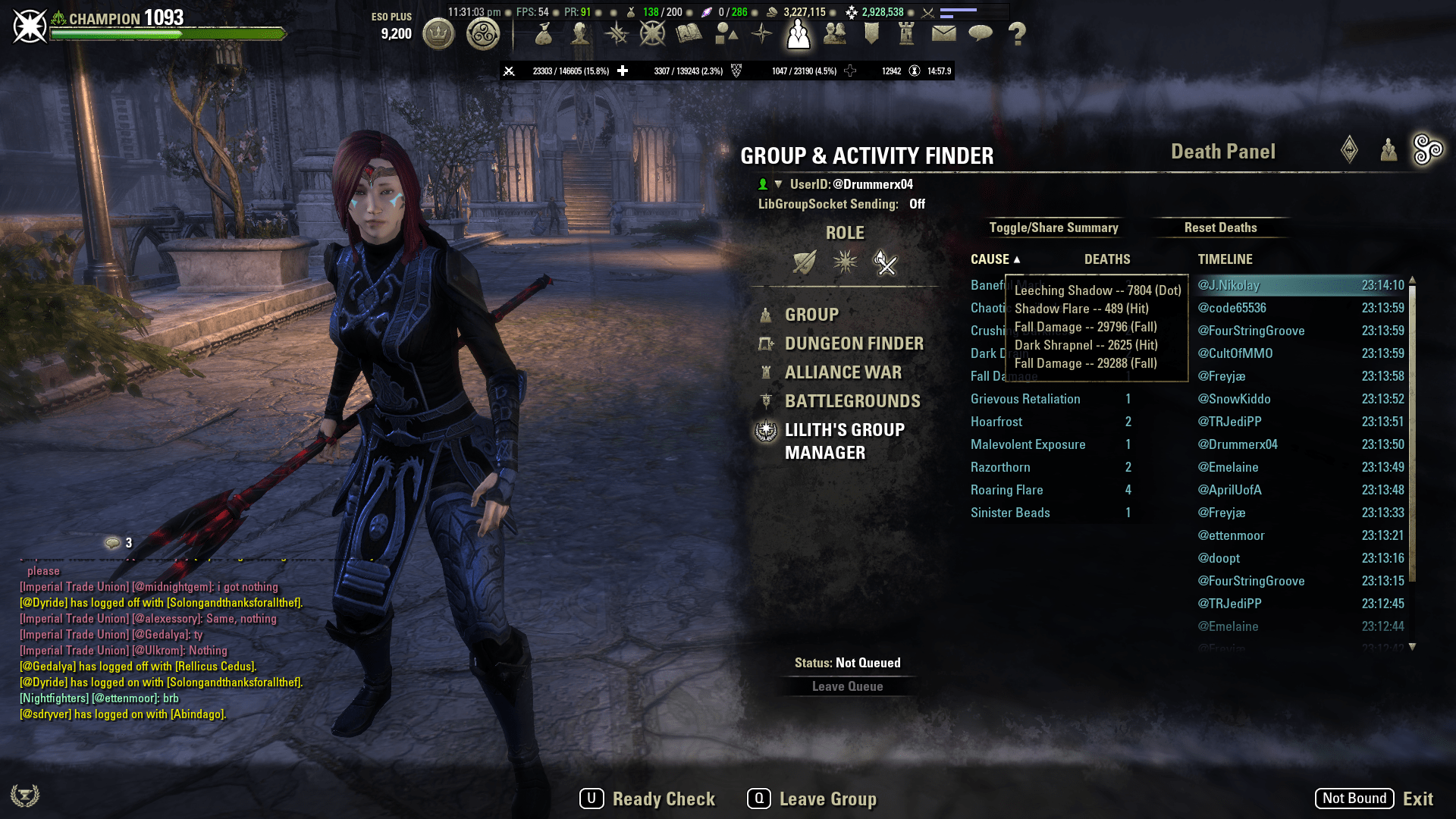 LGM Lilith's Group Manager Group, Guild & Friends