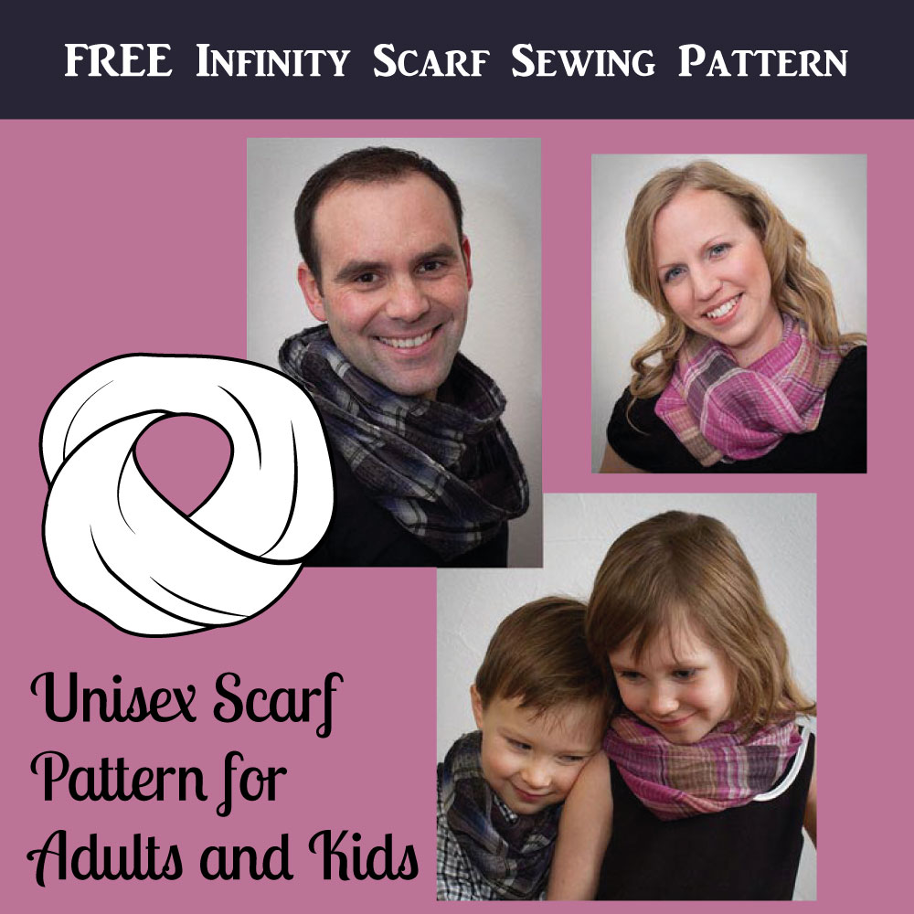 Free Sewing Pattern Easy Infinity Scarf (unisex) Gina Renee Designs