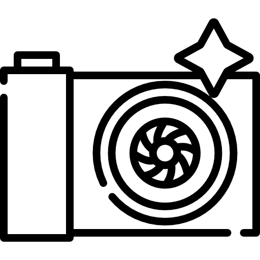 Camera Flash Clipart Black And White