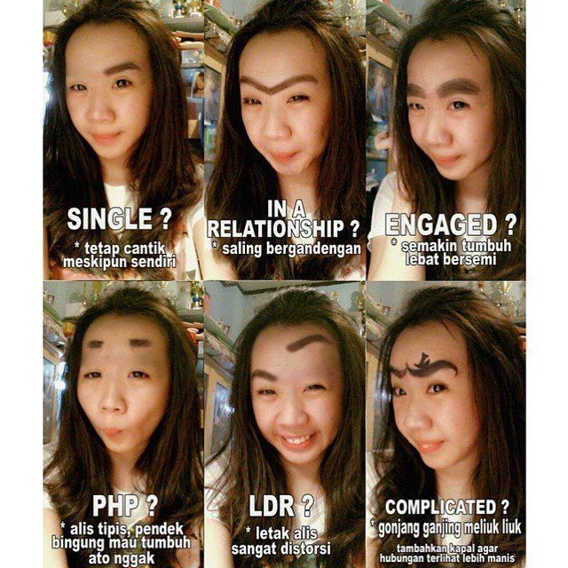 Pensil Alis Memang Dewa. 11 Meme Lucu Soal Pensil Alis Ini Jadi Buktinya