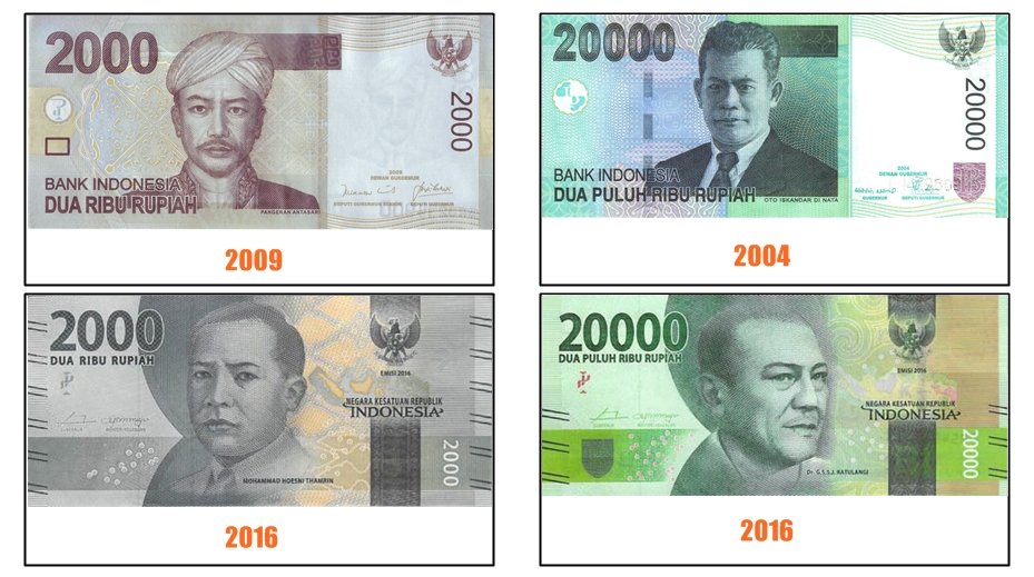 8+ Fakta Soal Pemilihan Warna Uang Republik Indonesia. Uang 2 Ribu & 20