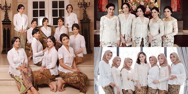 12 Ide Busana Bridesmaid Nuansa Putih. Cantik Cetar Tanpa Meredupkan Pesona Sang Pengantin