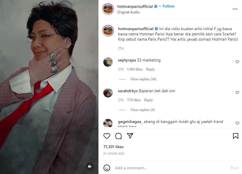 Felicya Angelista Ajak Hotman Paris Bertemu, Beri Respons Usai Disomasi