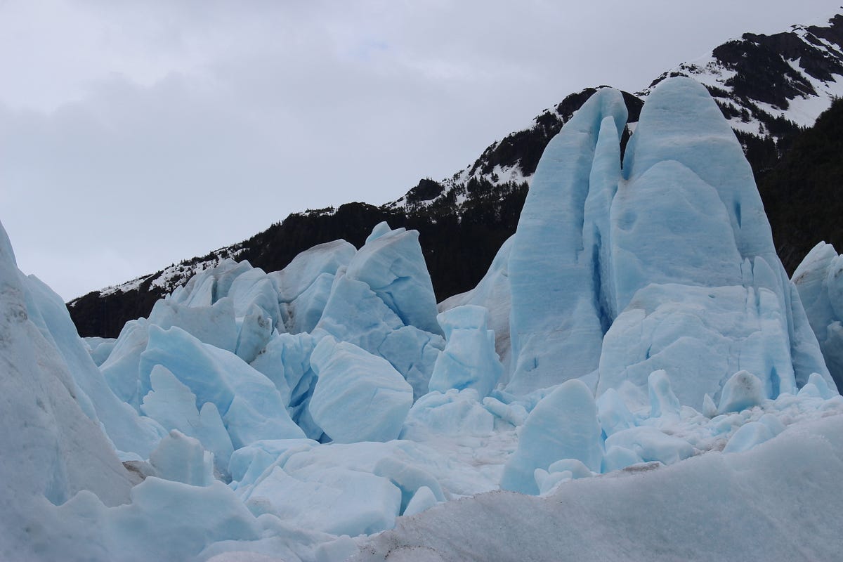 Ice Caves Under Mendenhall Glacier Photology Medium