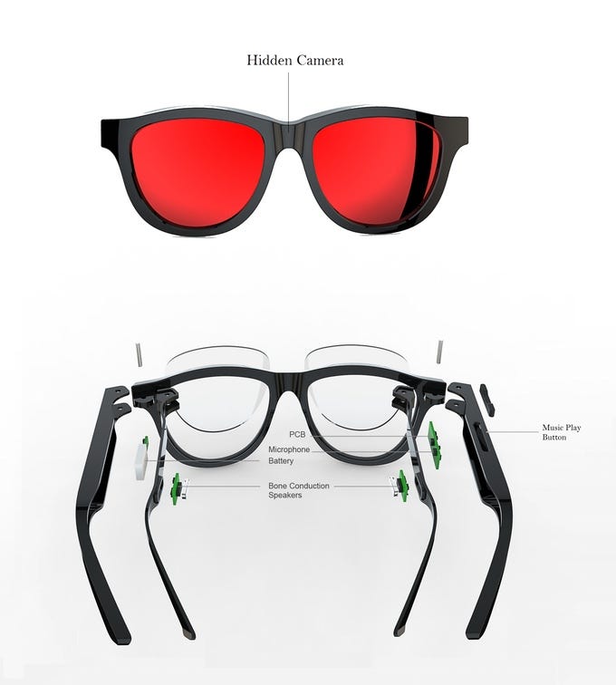Bone Conduction Smart Camera Glasses Emily jones Medium