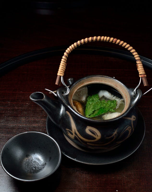 Eating Dobinmushi is a unique way to savor Japanese broth