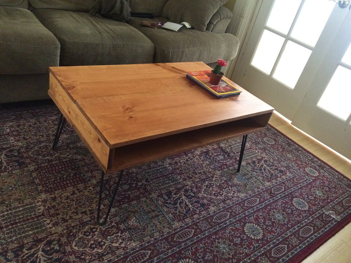 Sweet Diy Mid Century Modern Coffee Table For Small Room