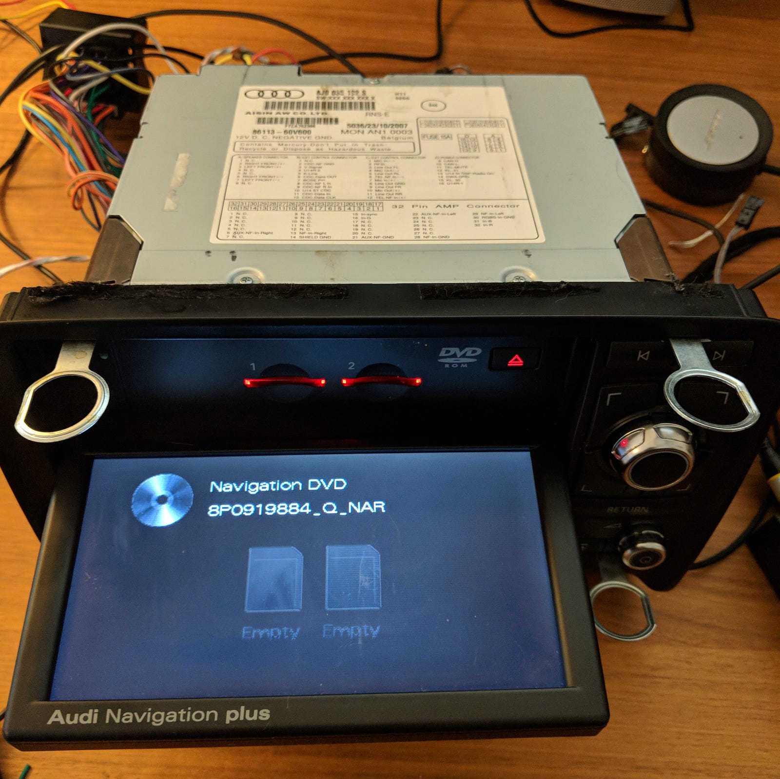 Bringing Android Auto to Audi Navigation Plus (RNSE) using a Raspberry Pi
