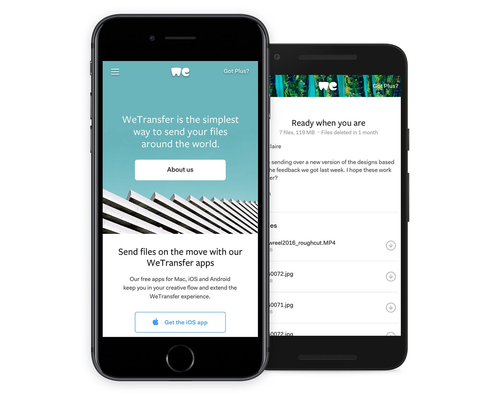 FILE WETRANSFER DA IPHONE SCARICARE