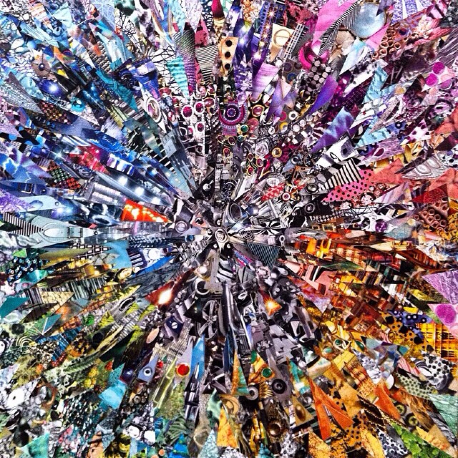 Abstract Collage Art Fahad Baseer Medium