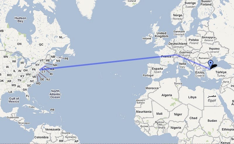 New York to Istanbul Medium